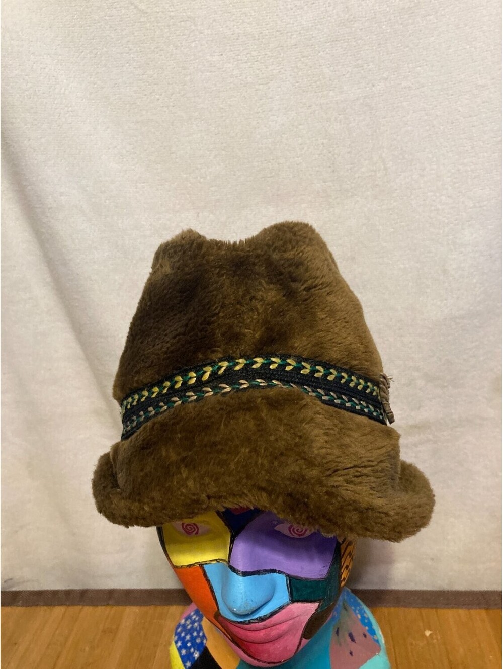 Vintage 60s Brown Tyrolean Fedora Hat Mens M Alpine Bavarian Union Made 1960s